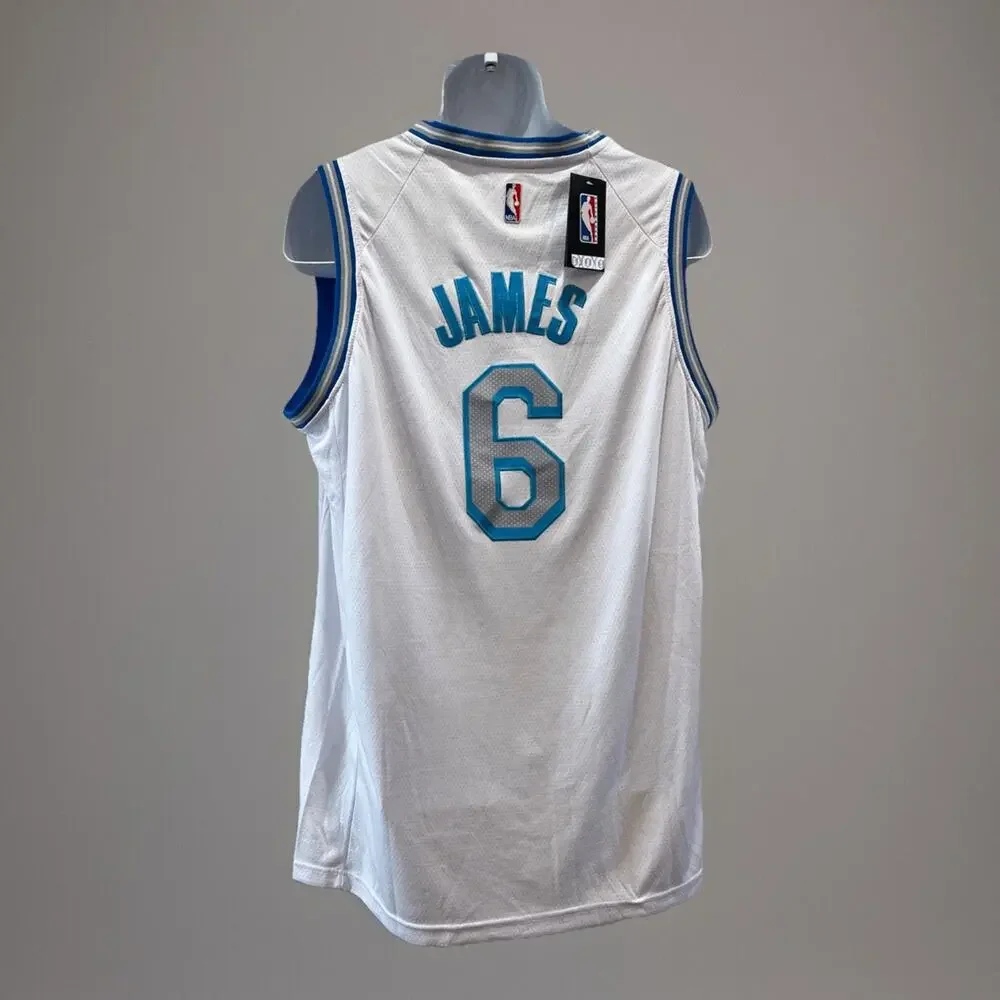 NWT Lebron James LA Lakers Nike City Swingman Lore Series Jersey Men's 56 NBA